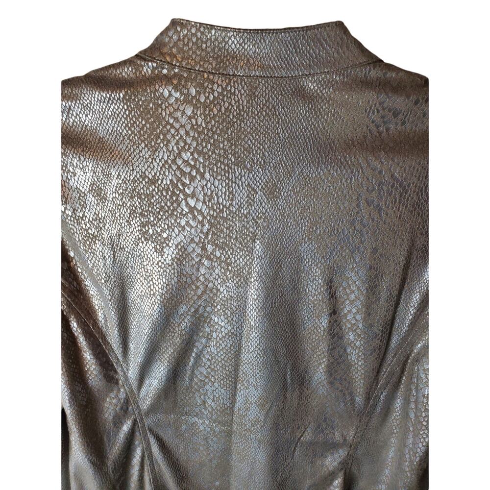 Chico's Antique Gold Python Soft Open Style Toppe… - image 4